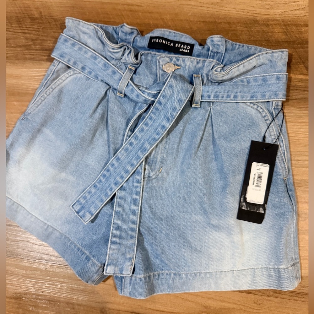 Veronica Beard Women Nori Paperbag Short Nova Size 27 NWT $268 - Picture 4 of 16